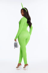 Flirty Green 4 Piece Costume Set