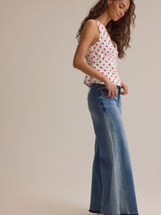 Brianna Dot Satin Tank