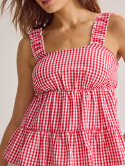 Kelly Gingham Babydoll Tank