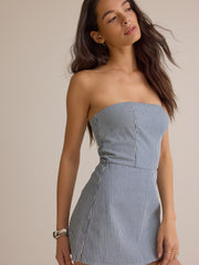 Paityn Stripe Strapless Romper