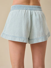 June Button Up Denim Short