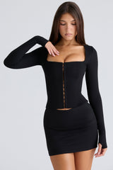 black corset top
