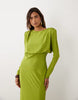 Batwing Maxi Dress In Lime