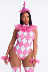 Clown Crush 4 Piece Costume Set
