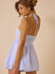 Josie Stripe Halter Romper