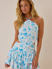 Leon Beaded Halter Tank