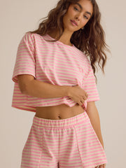 Nyra Stripe Relaxed Short