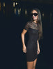Bershka Lace Mini Dress In Black