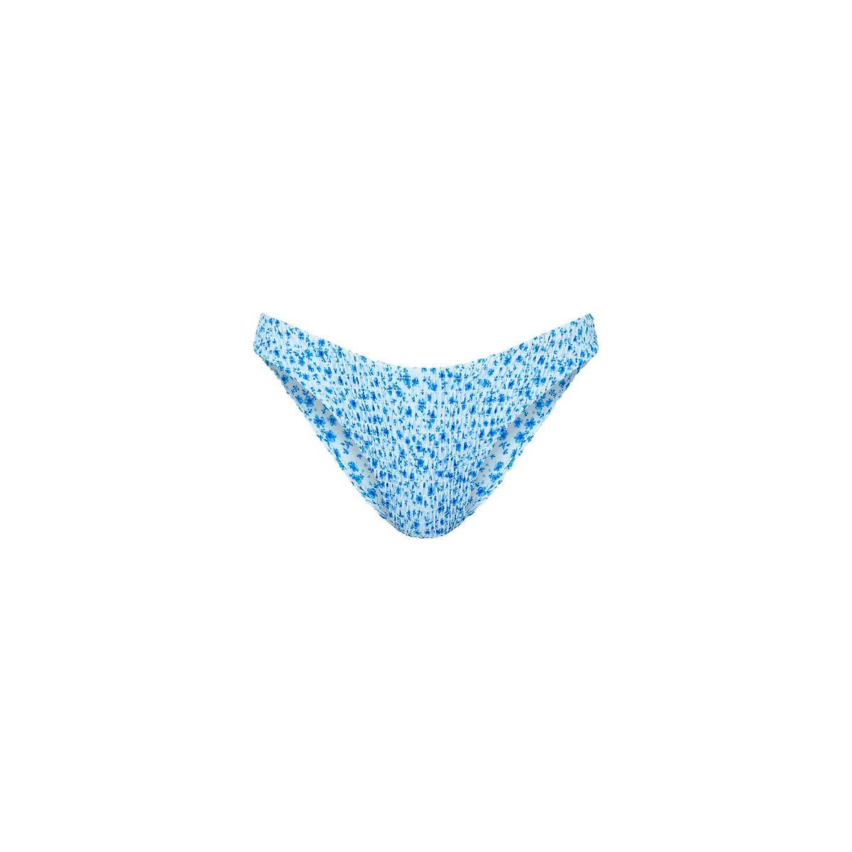 Shirred Minimal Full Coverage Bikini Bottom - Dream Flower