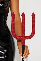 Perfect Devil Rhinestone Pitch Fork Prop