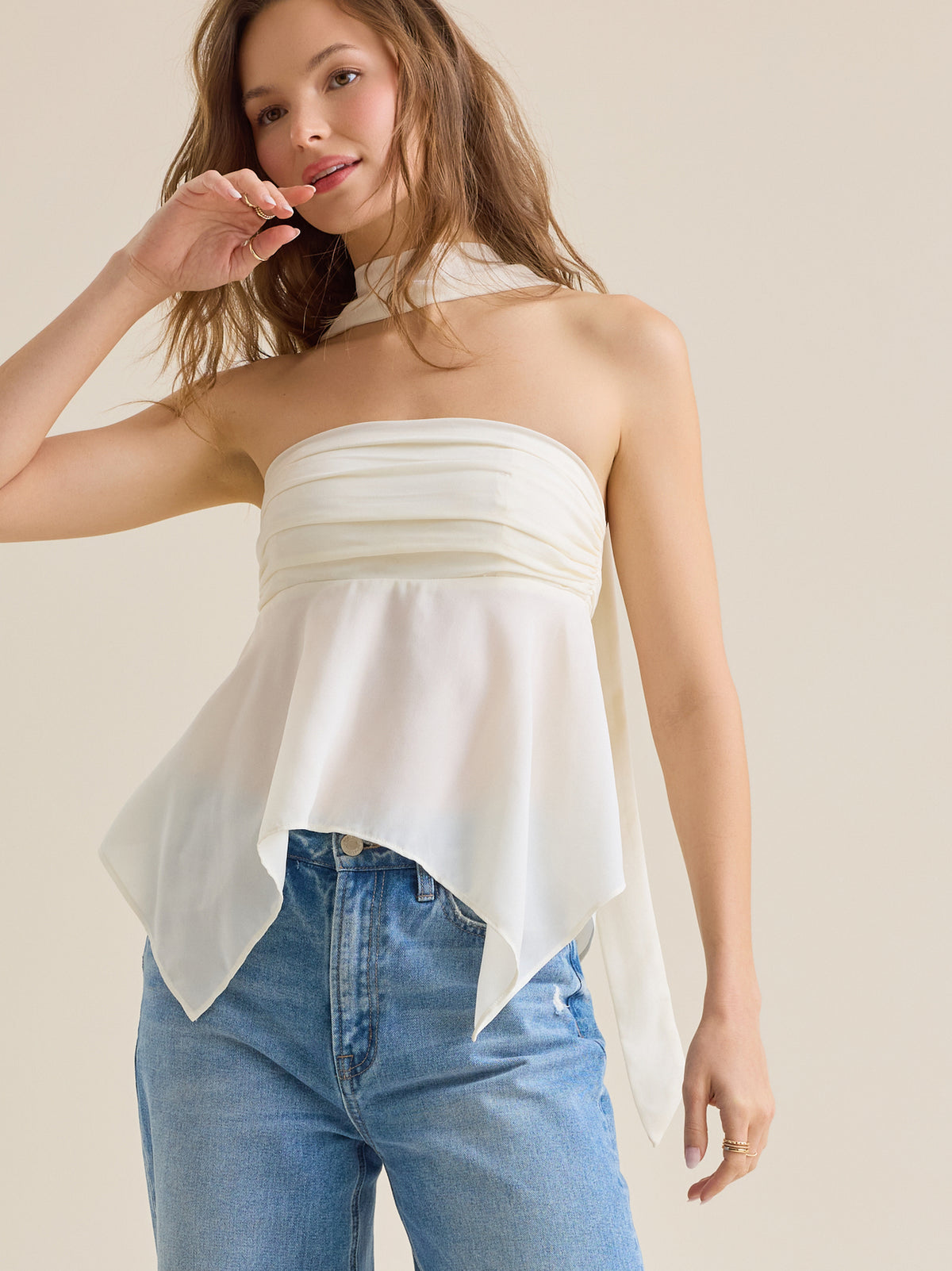 Penny Tube Top & Neck Scarf