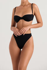 black underwired bikini top
