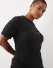 Curve Supersoft Tie Side Mini Dress In Black