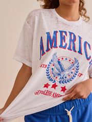 America Eagle Burnout Tee