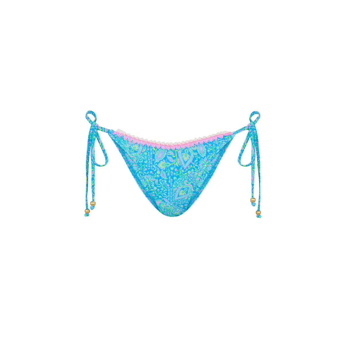 Crochet Dipped Cheeky Tie Bikini Bottom - Stargaze