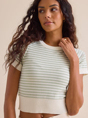 Aliyah Striped Knit Top