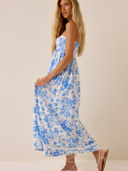 Cove Floral Strapless Maxi Dress