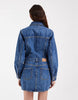 Tommy Jeans Denim Trucker Dress In Mid Wash