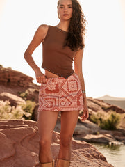 Tully Bandana Mini Skirt