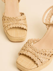 Matisse Orion Raffia Platform Heel