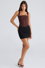 chocolat fitted corset top
