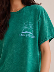 Sunrise Book Club Oversize Tee