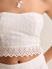 Hayes Eyelet Tube Top