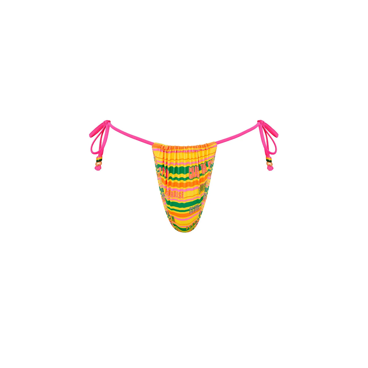 Gathered Tie Side Bikini Bottom - Sunshine Lover
