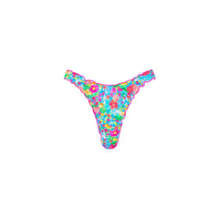 Lettuce Edge Thong Bikini Bottom - Mermaid Garden
