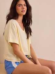 Catch Me Moving V-Neck Tee