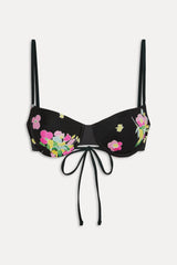 Morning Underwire Bikini Top - Midnight Blossom
