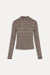 Leo Knit Button Up Cardigan - Pebble