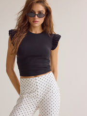 Alina Flutter Sleeve Top