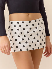 Pippa Polka Dot Mini Skirt