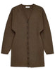 Na-Kd Knitted Sculptural Mini Dress In Brown