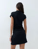 Ruched Front Rib Mini Dress