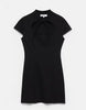 Pull&Bear Short Bow Dress In Black