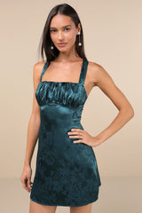 Adrienne Light Blue Sequin Strapless Mini Dress