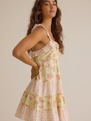 Lila Floral Mini Dress