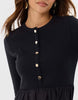 Threadbare 2 In 1 Button Up Midaxi Dress In Black