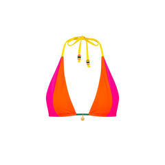 Splice Triangle Bikini Top - Passionfruit Punch