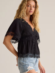 Evanelle Lace Babydoll Top