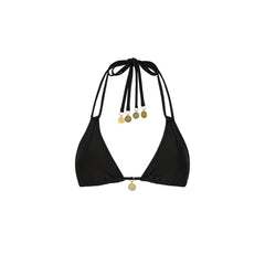 Halter Bralette Bikini Top - Twilight Black