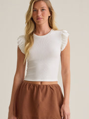 Madison Linen Mini Skort