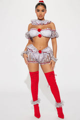 Sexy Killer Clown 6 Piece Costume Set