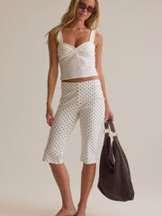 Verona Polka Dot Capri Pant