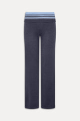 Shore Low Rise Knit Pants - Stone Stripe