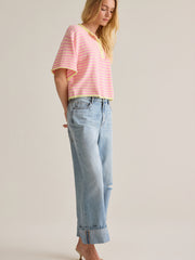 Aspyn Stripe Henley Sweater