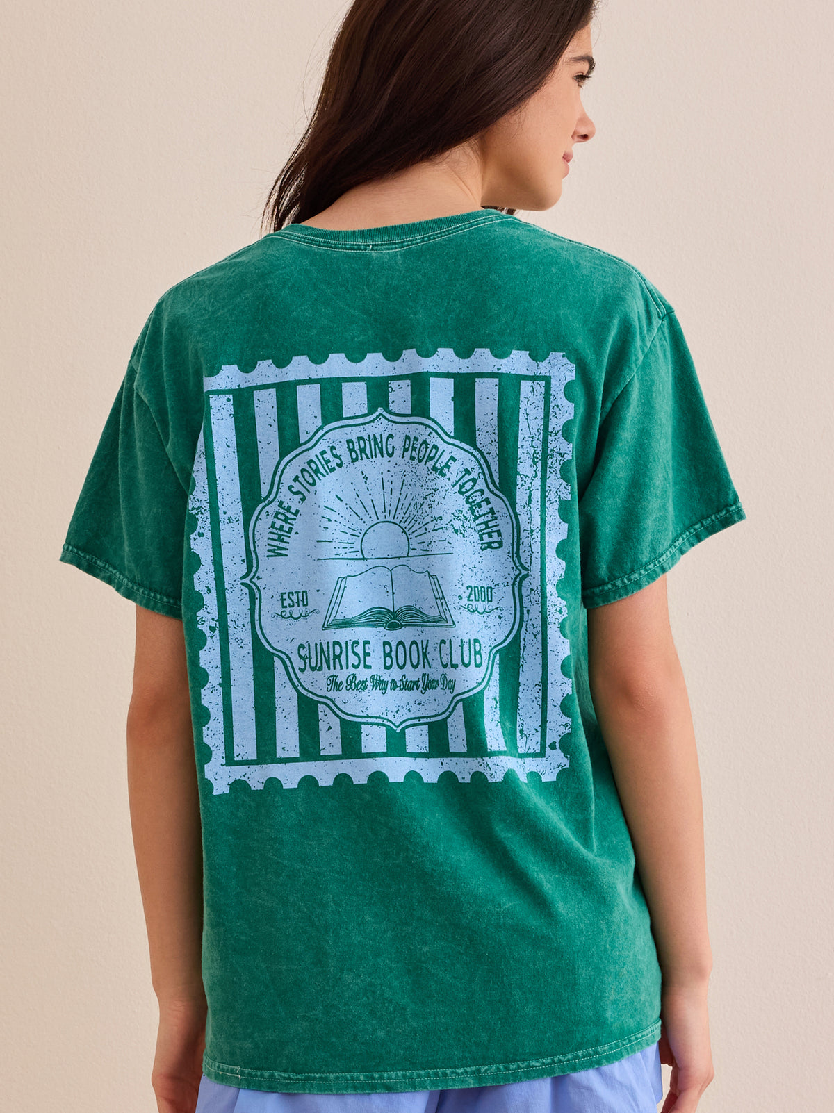 Sunrise Book Club Oversize Tee