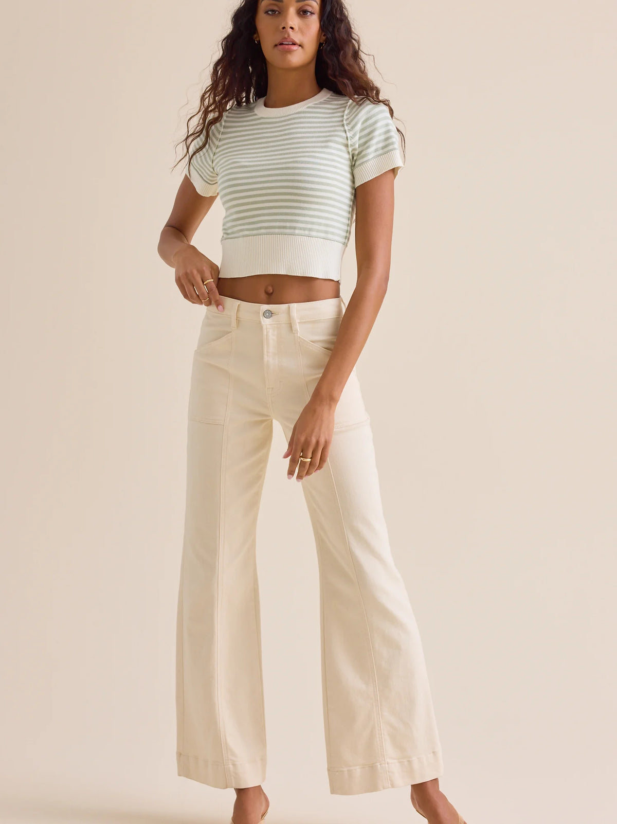 Aliyah Striped Knit Top